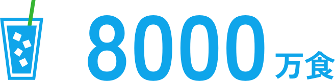 8000万食